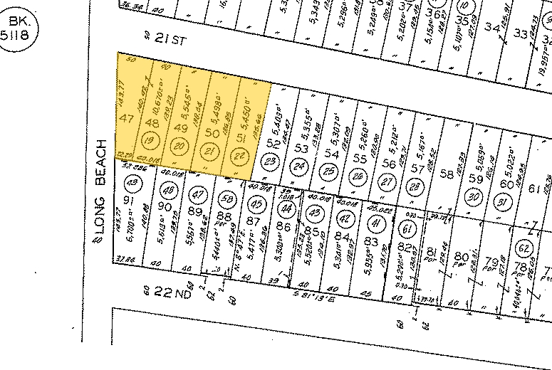 1700-1716 E 21st St, Los Angeles, CA en alquiler - Plano de solar - Imagen 3 de 3