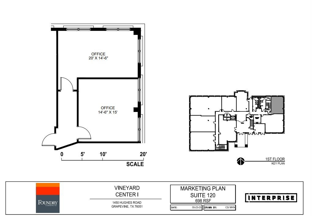 1450 Hughes Rd, Grapevine, TX en alquiler Plano de la planta- Imagen 1 de 1