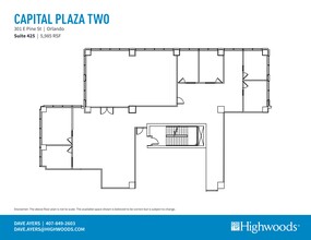 301 E Pine St, Orlando, FL en alquiler Plano del sitio- Imagen 1 de 1