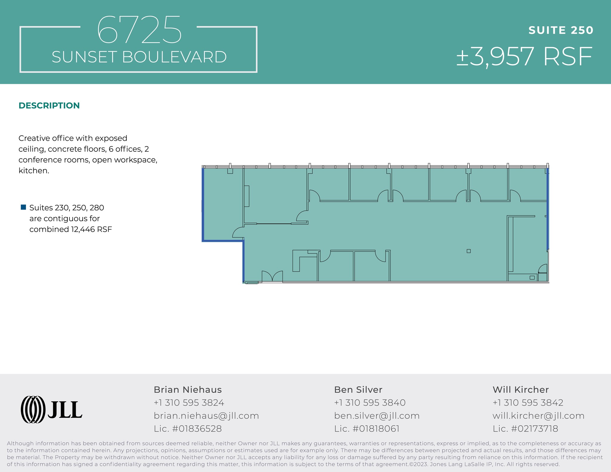 6725 W Sunset Blvd, Los Angeles, CA en alquiler Plano del sitio- Imagen 1 de 1