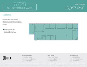 6725 W Sunset Blvd, Los Angeles, CA en alquiler Plano del sitio- Imagen 1 de 1