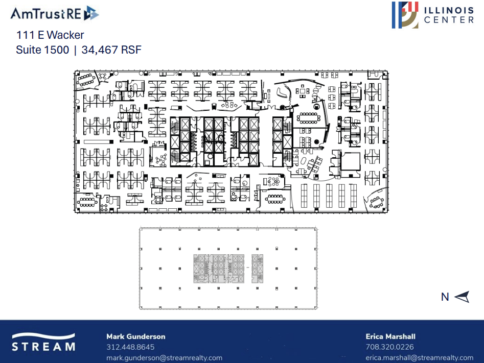 111 E Wacker Dr, Chicago, IL en alquiler Plano de la planta- Imagen 1 de 1