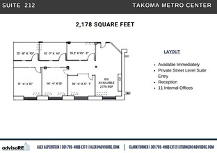 6856 Eastern Ave NW, Washington, DC en alquiler Plano de la planta- Imagen 1 de 1