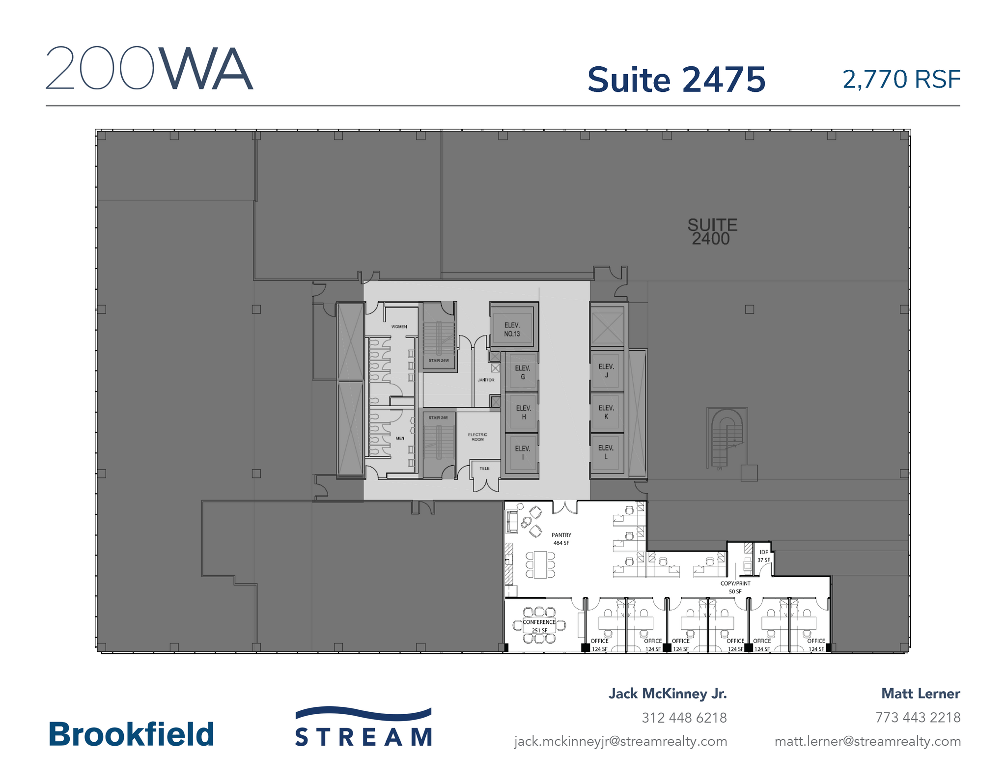 200 W Adams St, Chicago, IL en alquiler Plano de la planta- Imagen 1 de 1