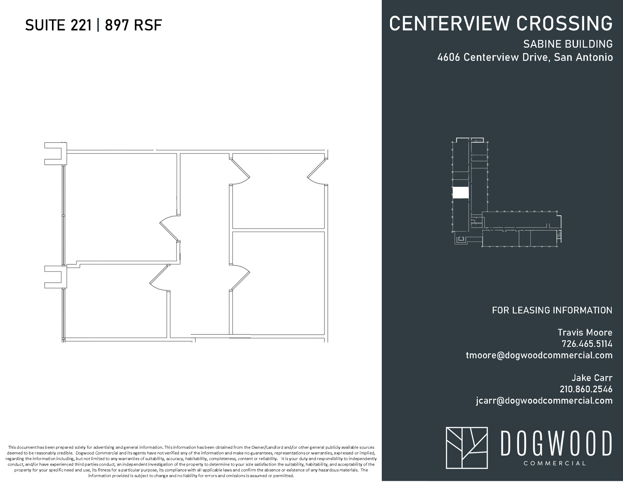 4538 Centerview Dr, San Antonio, TX en alquiler Plano de la planta- Imagen 1 de 1