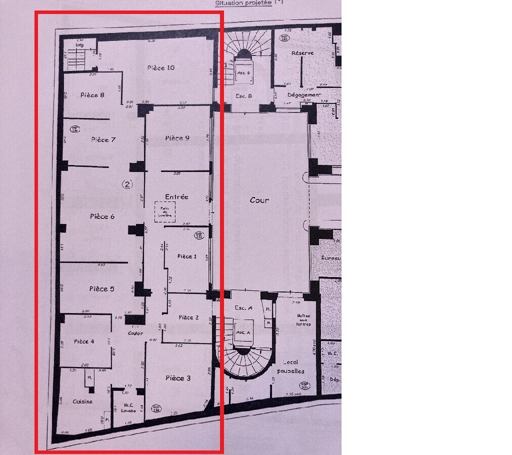 21 Rue Des Jeuneurs, Paris, PAR 75002 - Unidad Lot 1 - - Plano de la planta - Image 1 of 6