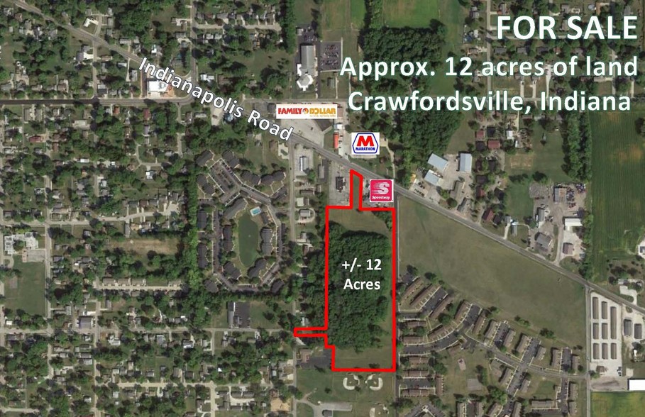 Indianapolis Rd, Crawfordsville, IN en venta - Vista aérea - Imagen 1 de 1