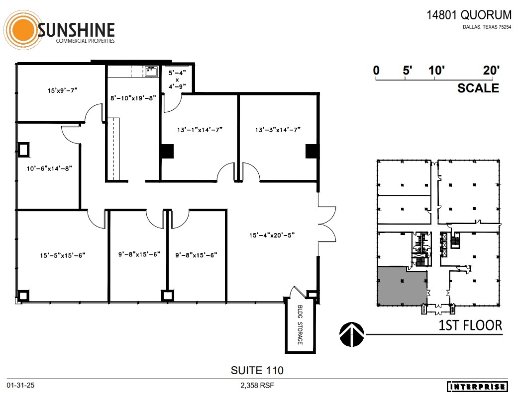 14801 Quorum Dr, Addison, TX en alquiler Plano de la planta- Imagen 1 de 1