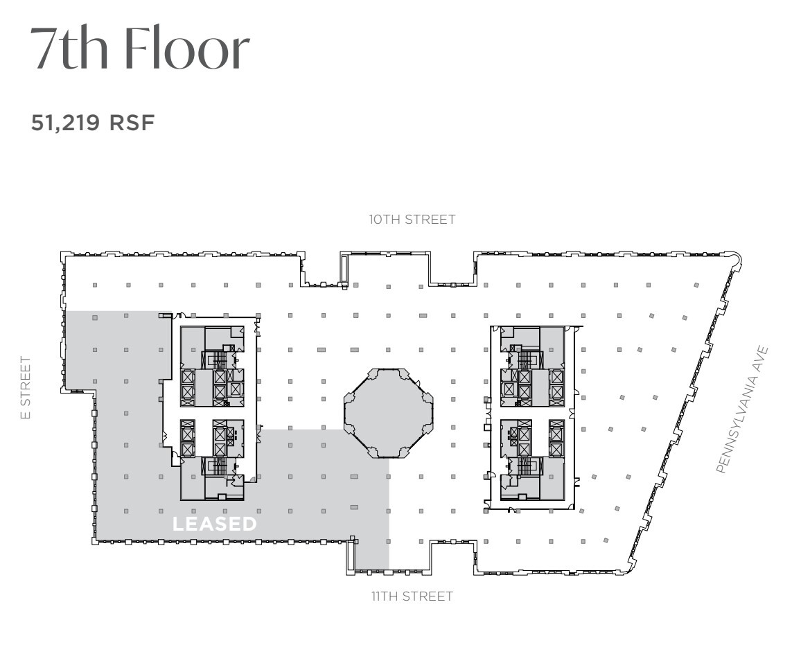 1001 Pennsylvania Ave NW, Washington, DC en alquiler Plano de la planta- Imagen 1 de 1