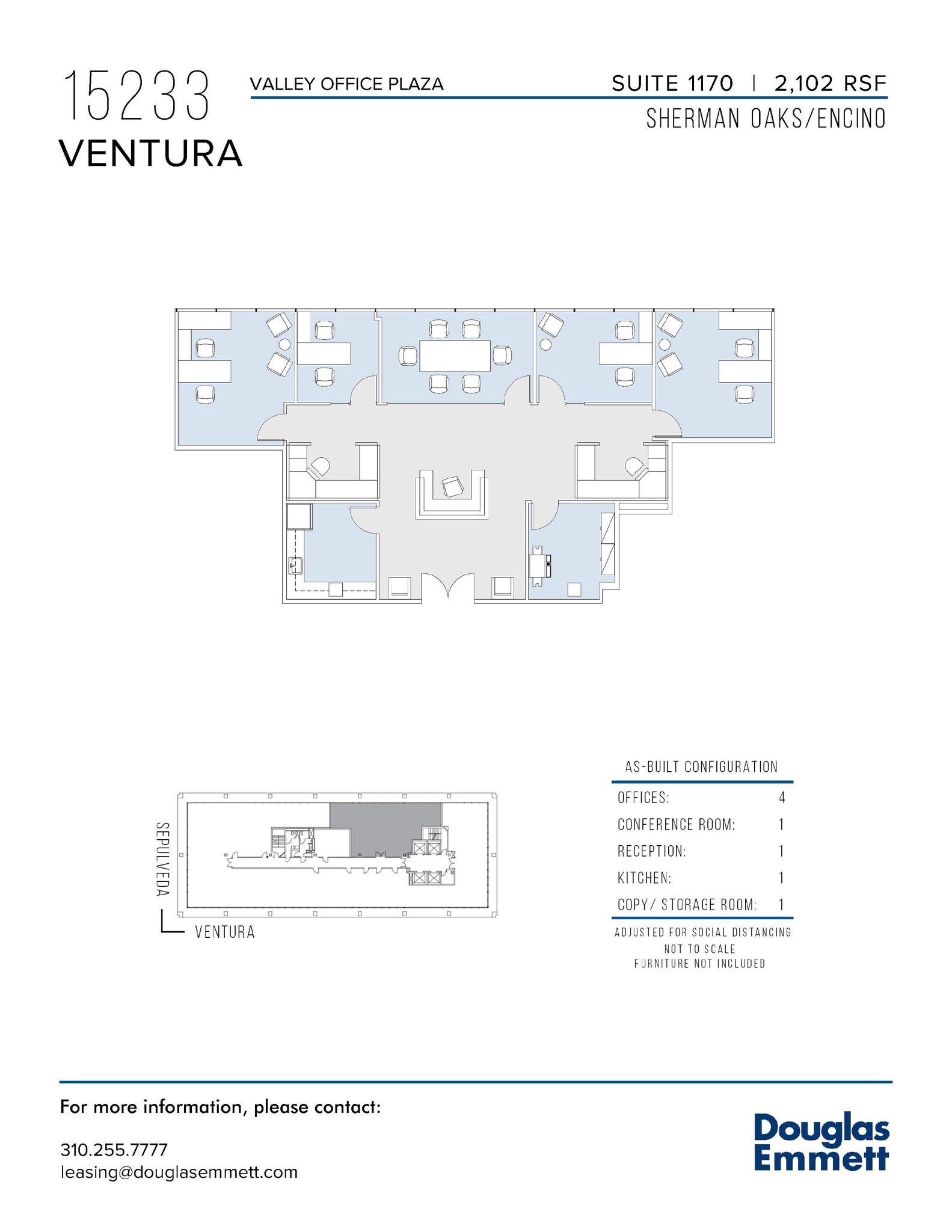 15233 Ventura Blvd, Sherman Oaks, CA en alquiler Plano de la planta- Imagen 1 de 1