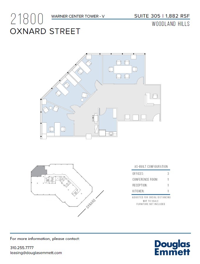 21800 Oxnard St, Woodland Hills, CA en alquiler Plano de la planta- Imagen 1 de 1