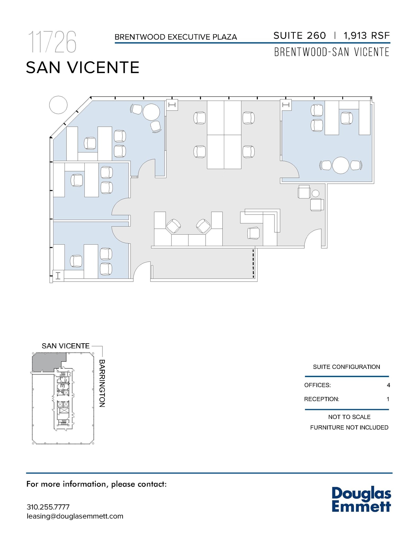 11726 San Vicente Blvd, Los Angeles, CA en alquiler Plano de la planta- Imagen 1 de 1