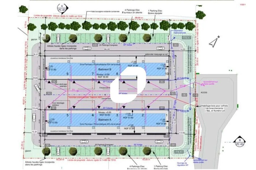 5 Rue Hermès, GRANDCHAMP-DES-FONTAINES en venta - Plano del sitio - Imagen 3 de 4
