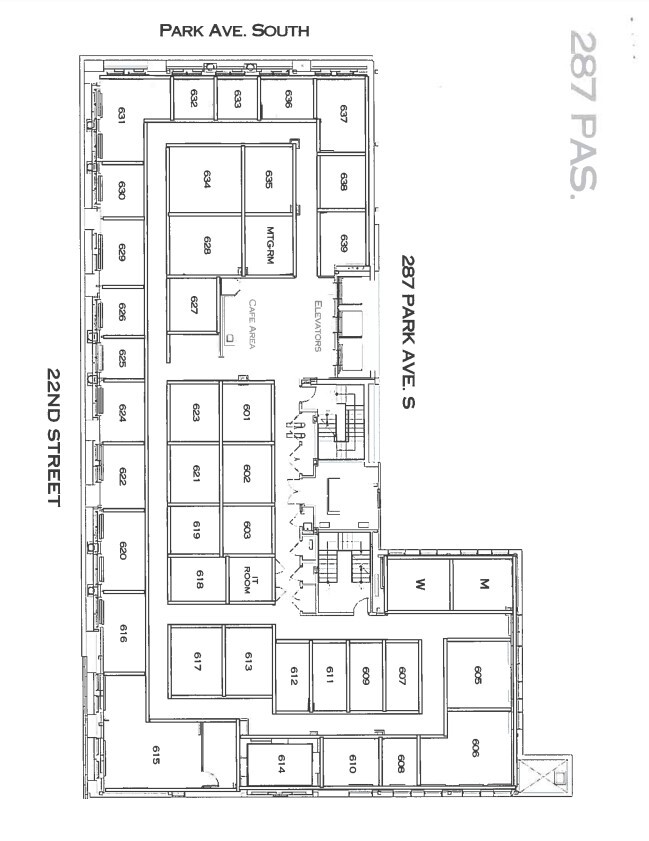 287 Park Ave S, New York, NY en alquiler Plano de la planta- Imagen 1 de 1