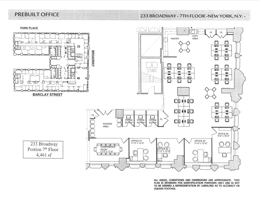 233 Broadway, New York, NY en alquiler Plano de la planta- Imagen 1 de 1