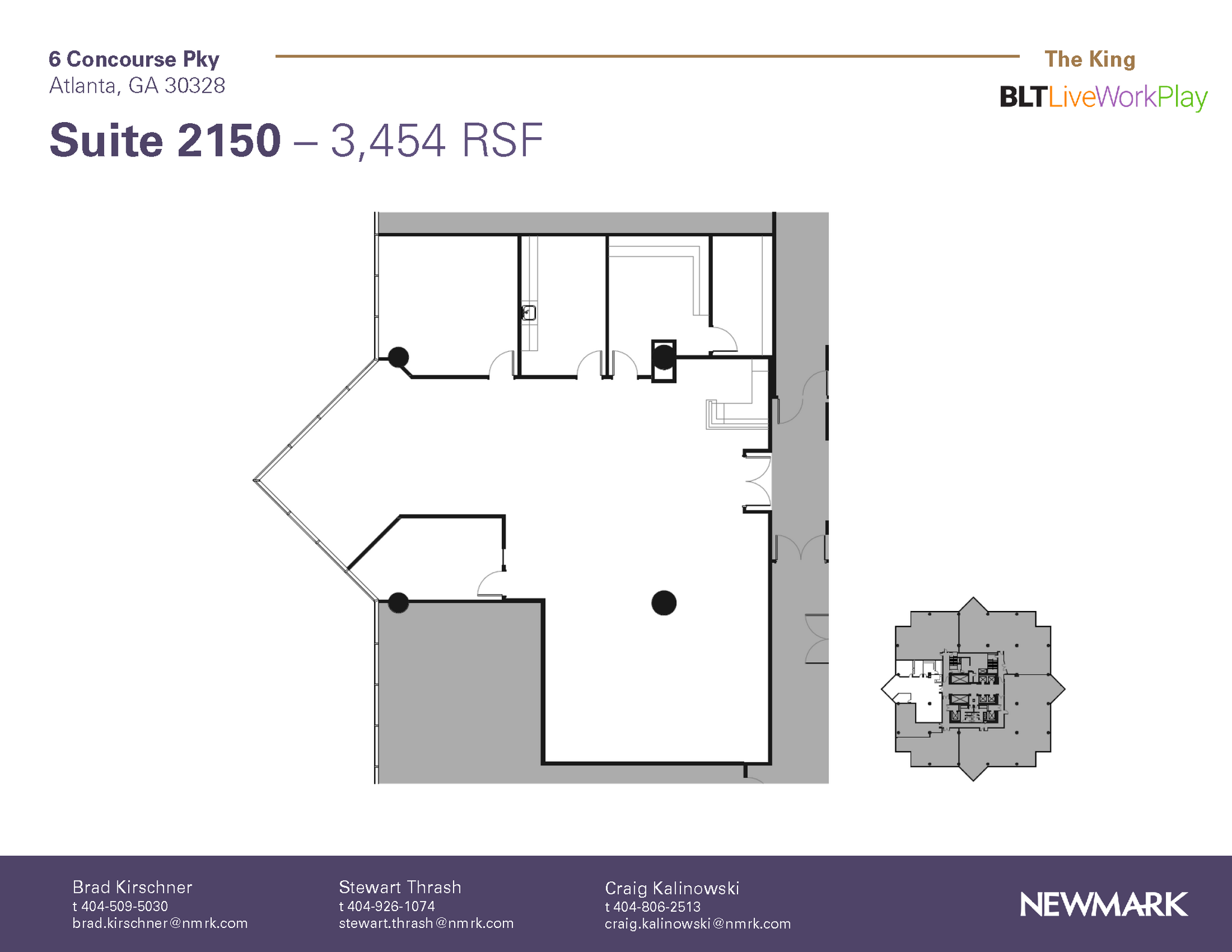 6 Concourse Pky NE, Atlanta, GA en alquiler Plano de la planta- Imagen 1 de 1