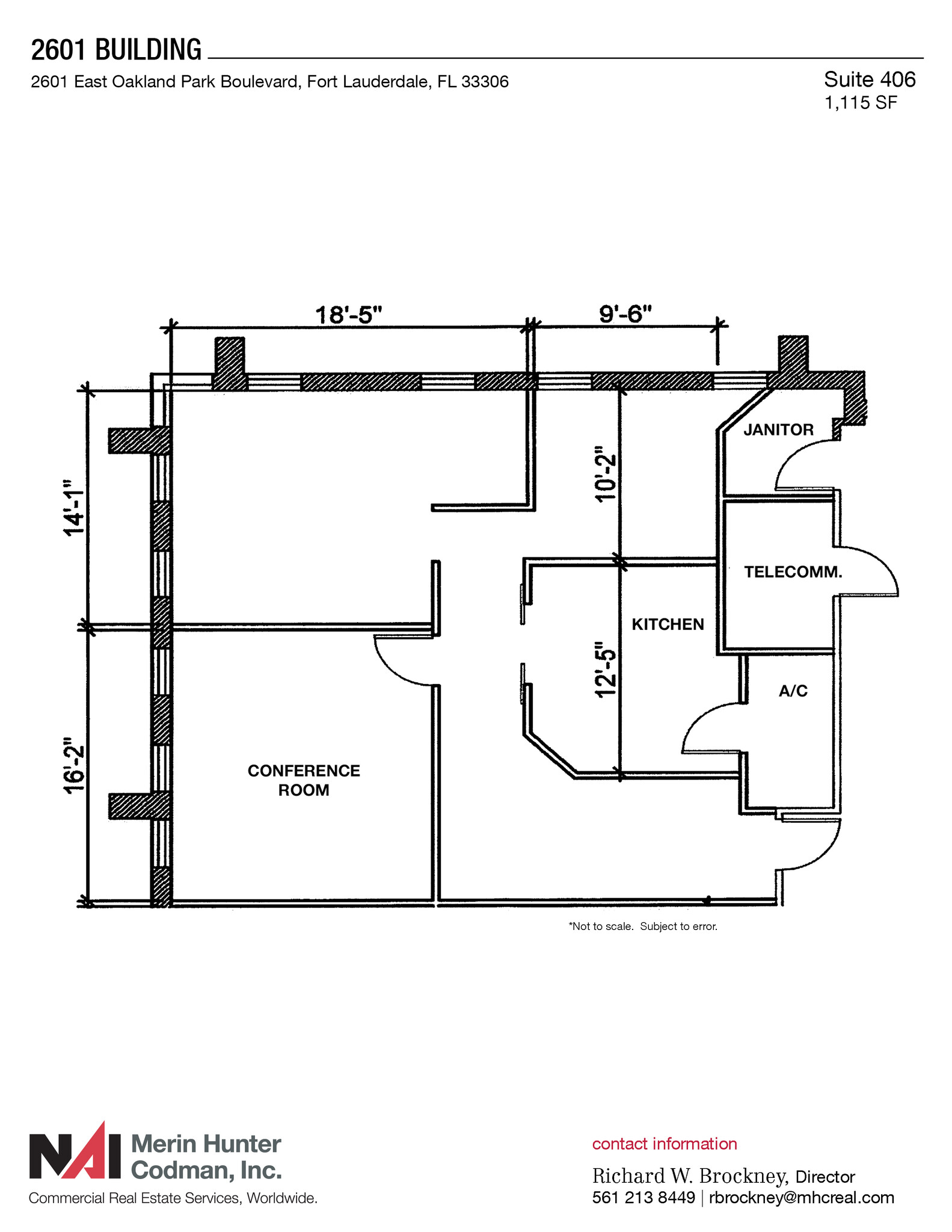 2601 E Oakland Park Blvd, Fort Lauderdale, FL en alquiler Plano de la planta- Imagen 1 de 1