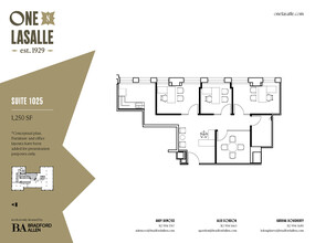 1 N La Salle St, Chicago, IL en alquiler Plano de la planta- Imagen 2 de 2