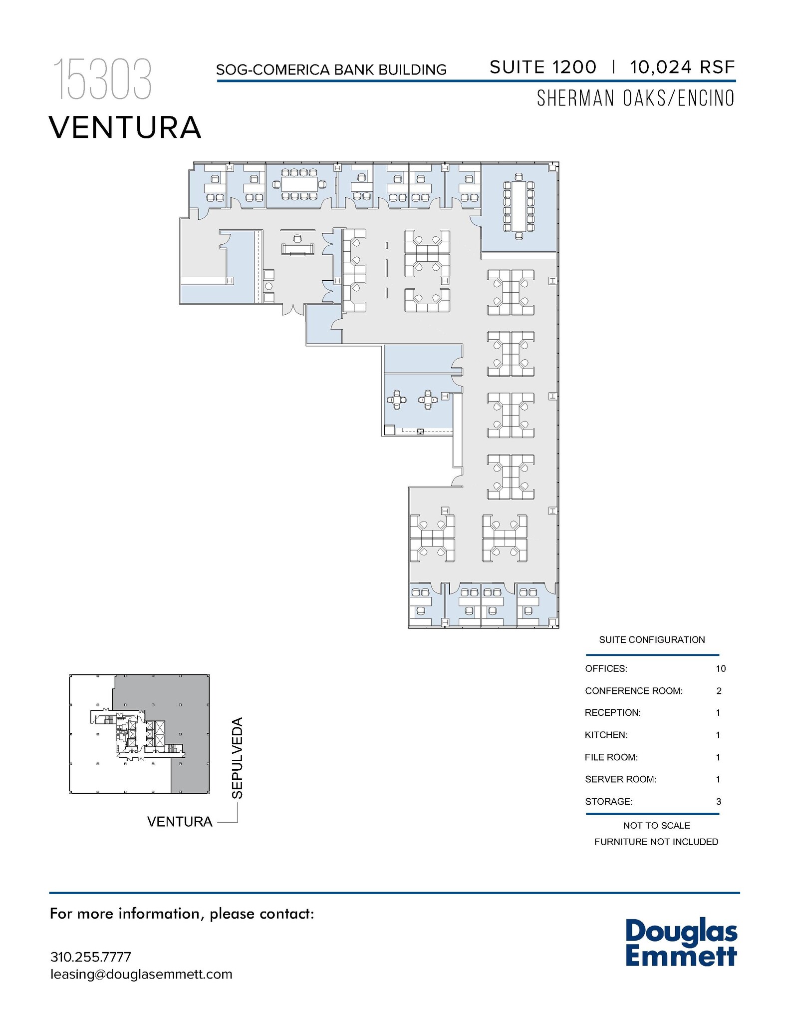 15301 Ventura Blvd, Sherman Oaks, CA en alquiler Plano de la planta- Imagen 1 de 1