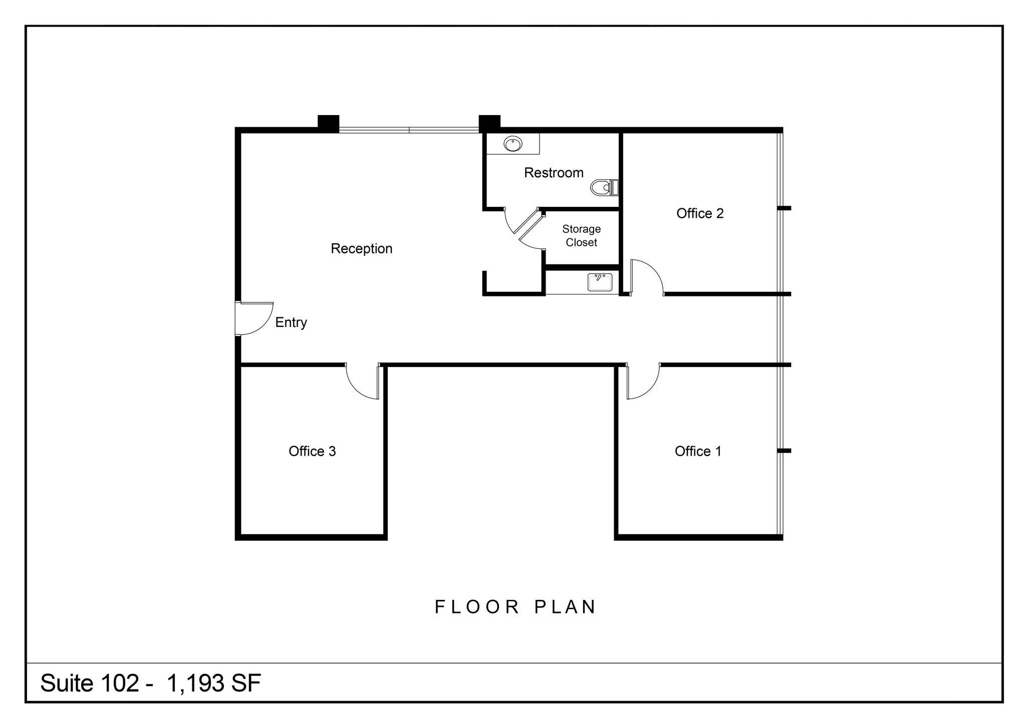 776 E Shaw Ave, Fresno, CA en venta Plano de la planta- Imagen 1 de 1