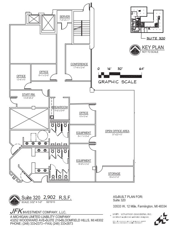 33533 W 12 Mile Rd, Farmington Hills, MI en alquiler Plano de la planta- Imagen 1 de 1