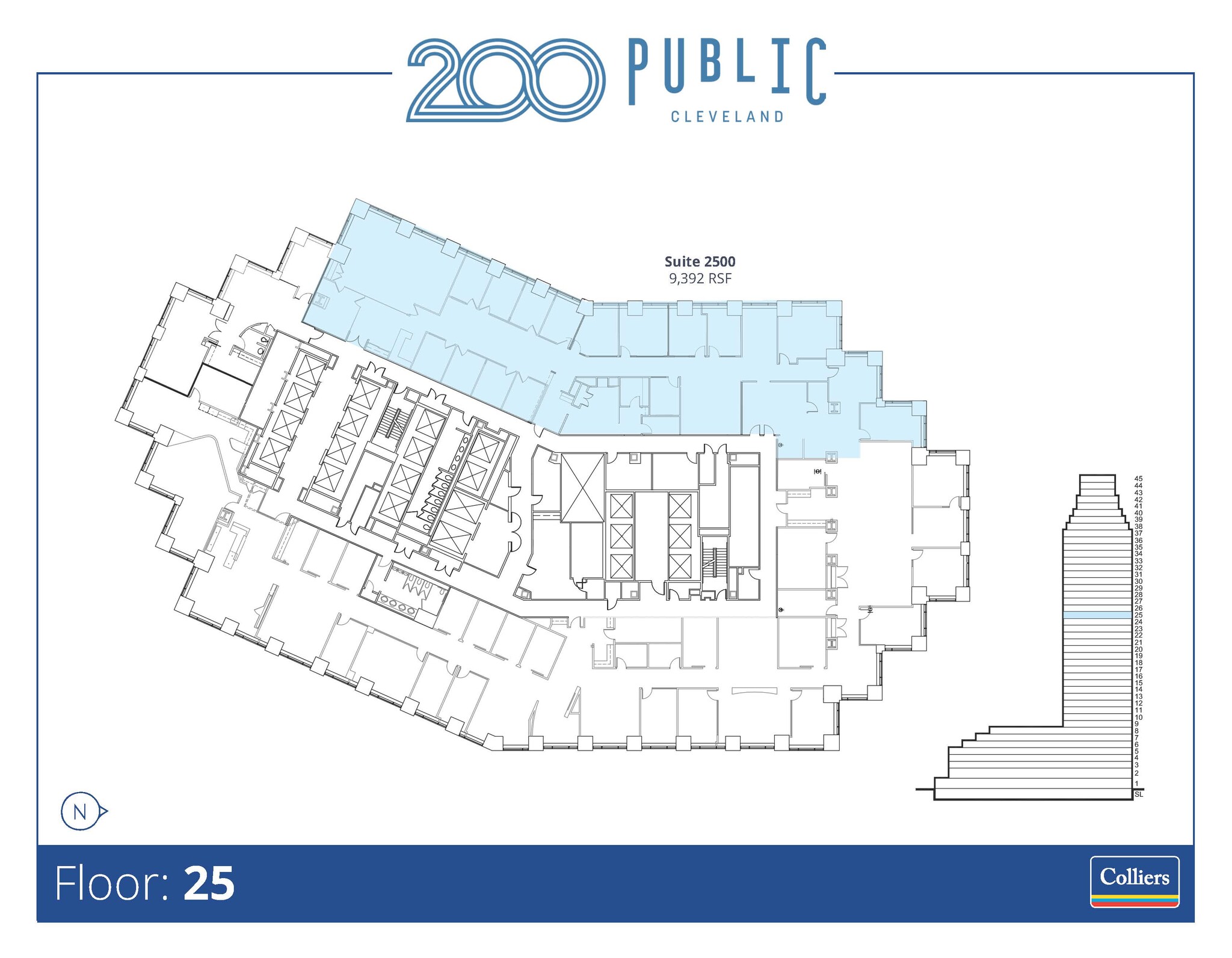 200 Public Sq, Cleveland, OH en alquiler Plano de la planta- Imagen 1 de 1