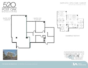 520 Post Oak Blvd, Houston, TX en alquiler Plano de la planta- Imagen 2 de 2