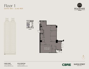 191 Peachtree St NE, Atlanta, GA en alquiler Plano de la planta- Imagen 1 de 1