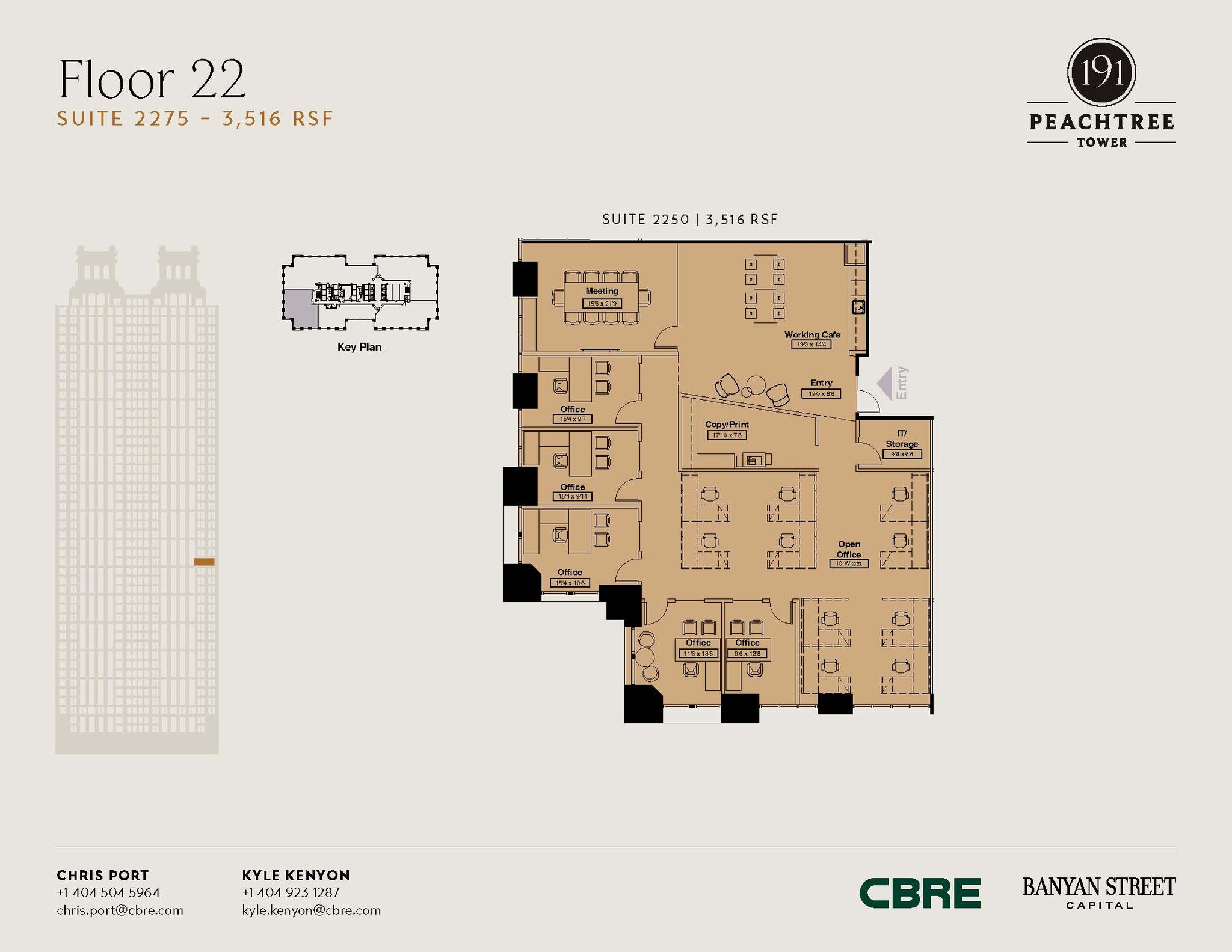 191 Peachtree St NE, Atlanta, GA en alquiler Plano de la planta- Imagen 1 de 1