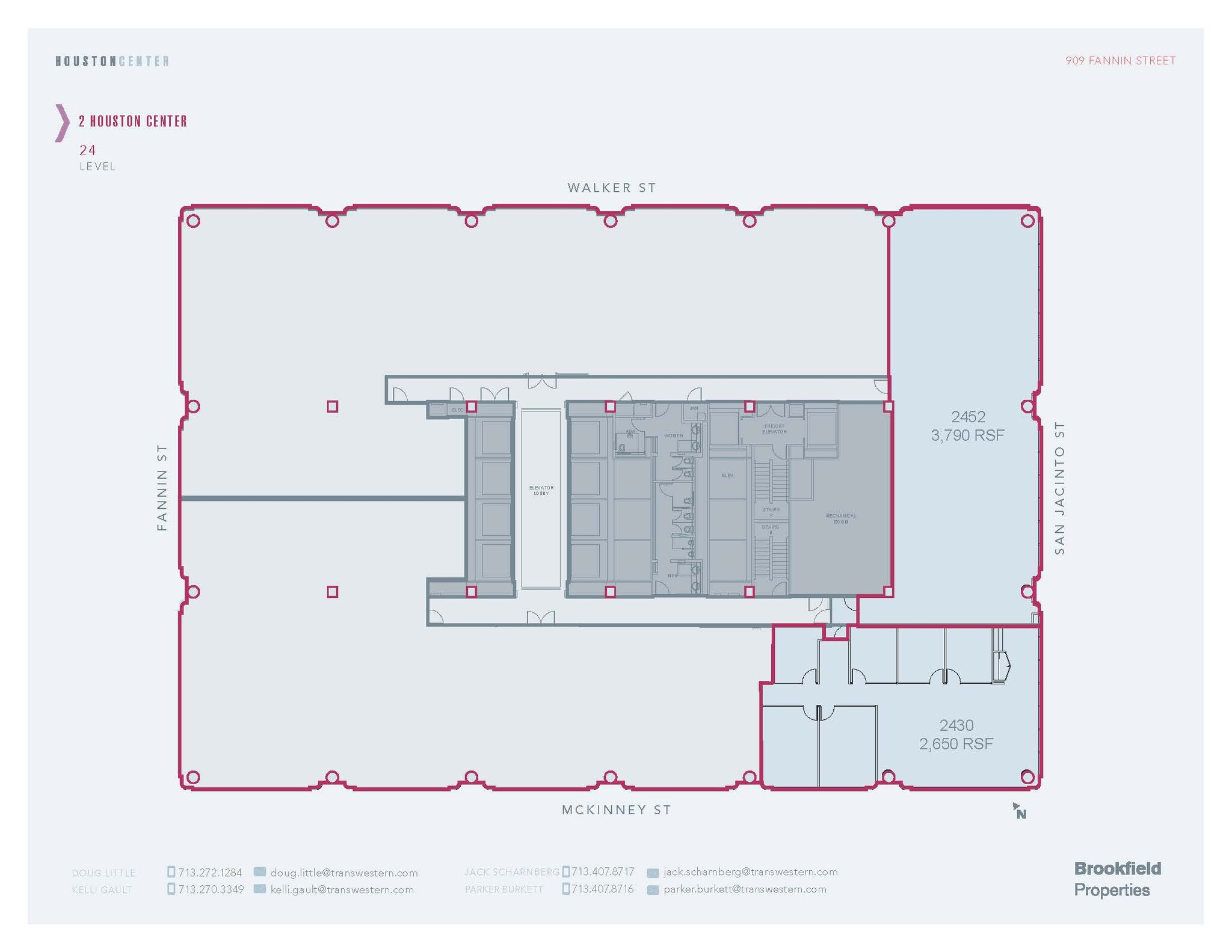 909 Fannin St, Houston, TX en alquiler Plano de la planta- Imagen 1 de 1