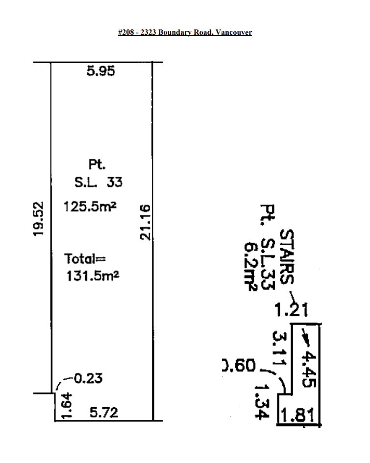 2323 Boundary Rd, Vancouver, BC en alquiler Plano de la planta- Imagen 1 de 1