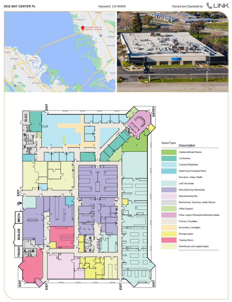 3832 Bay Center Pl, Hayward, CA en alquiler Plano de la planta- Imagen 1 de 1