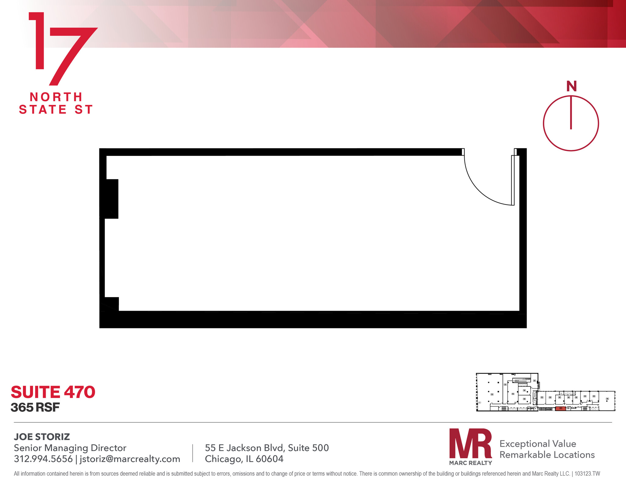 17 N State St, Chicago, IL en alquiler Plano de la planta- Imagen 1 de 3