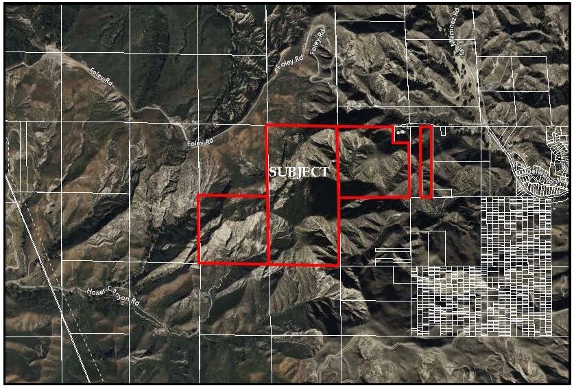 28499 San Martinez Grande Canyon Rd, Castaic, CA en venta - Vista aérea - Imagen 3 de 3