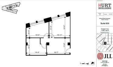 50 Hurt Plz SE, Atlanta, GA en alquiler Plano de la planta- Imagen 1 de 1