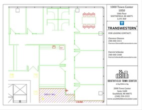 1000-4000 Town Center, Southfield, MI en alquiler Plano de la planta- Imagen 2 de 2