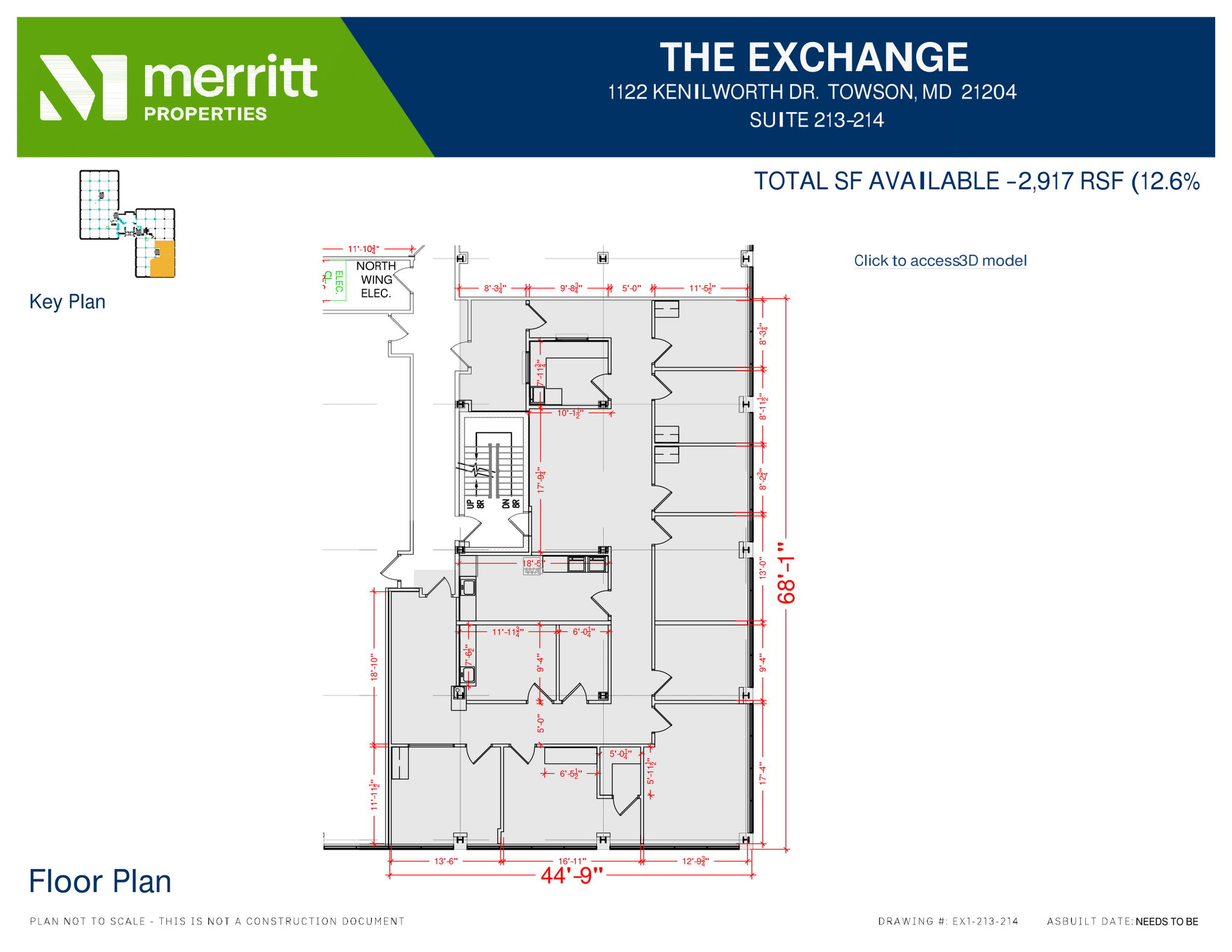 1122 Kenilworth Dr, Towson, MD en alquiler Plano de la planta- Imagen 1 de 1