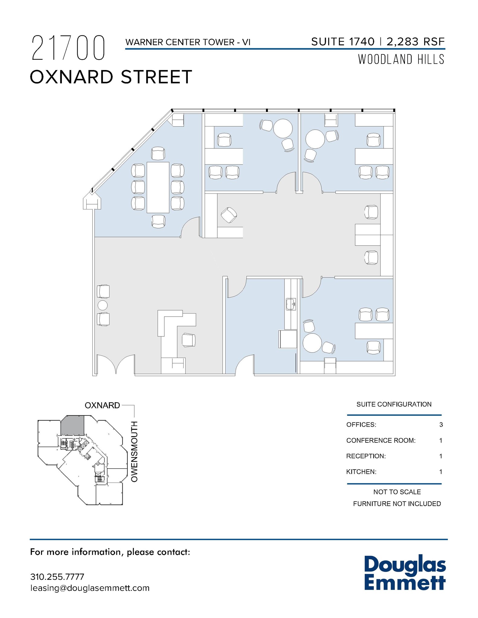 21700 Oxnard St, Woodland Hills, CA en alquiler Plano de la planta- Imagen 1 de 1