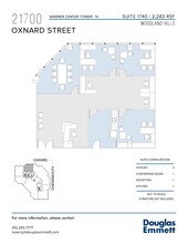 21700 Oxnard St, Woodland Hills, CA en alquiler Plano de la planta- Imagen 1 de 1