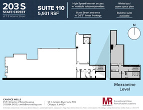 11 E Adams St, Chicago, IL en alquiler Plano de la planta- Imagen 1 de 9