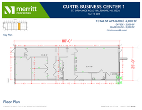 713 E Ordnance Rd, Baltimore, MD en alquiler Plano de la planta- Imagen 1 de 1