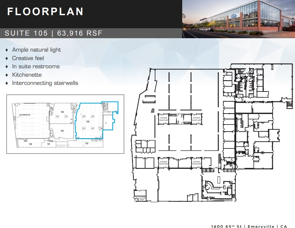 1400 65th St, Emeryville, CA en alquiler Plano de la planta- Imagen 1 de 1