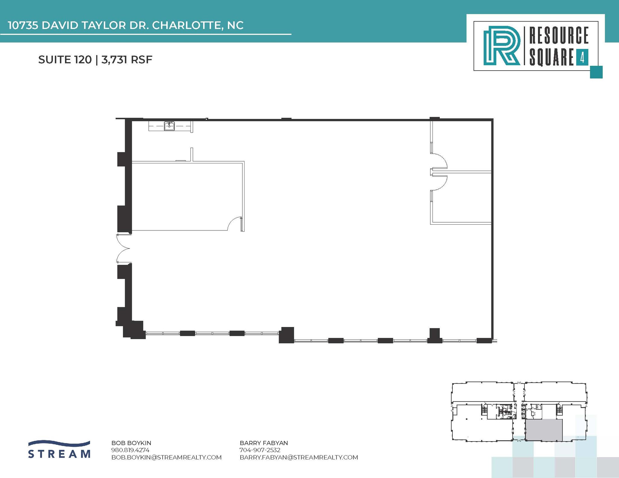 10735 David Taylor Dr, Charlotte, NC en alquiler Plano de la planta- Imagen 1 de 3