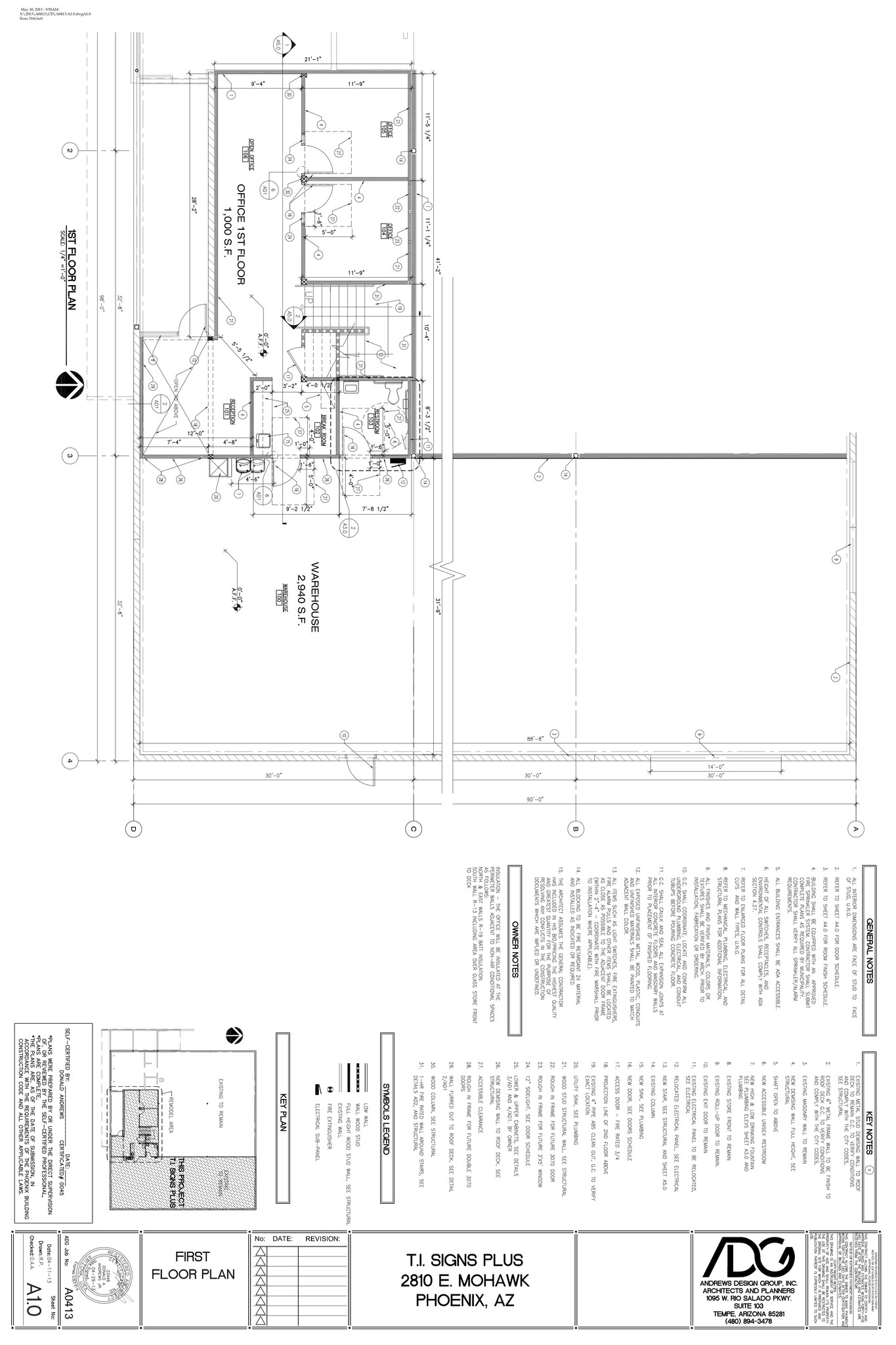 2810 E Mohawk Ln, Phoenix, AZ en alquiler Plano de la planta- Imagen 1 de 2