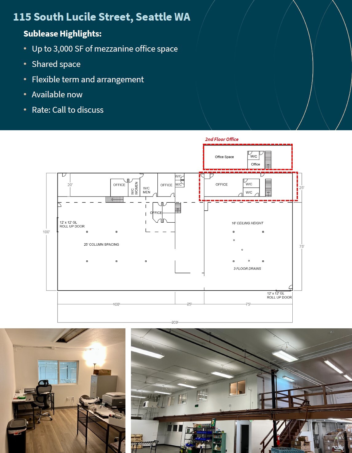 115 S Lucile St, Seattle, WA en alquiler Plano de la planta- Imagen 1 de 1