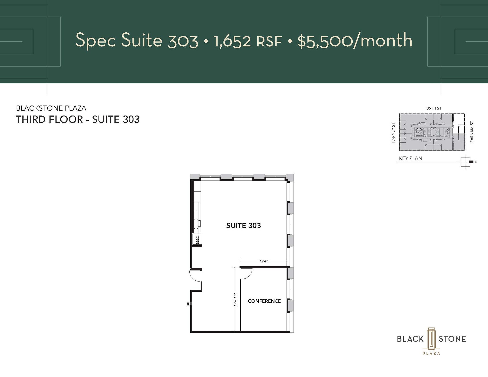 3555 Farnam, Omaha, NE en alquiler Plano de la planta- Imagen 1 de 1