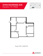 10700 Richmond Ave, Houston, TX en alquiler Plano de la planta- Imagen 1 de 1