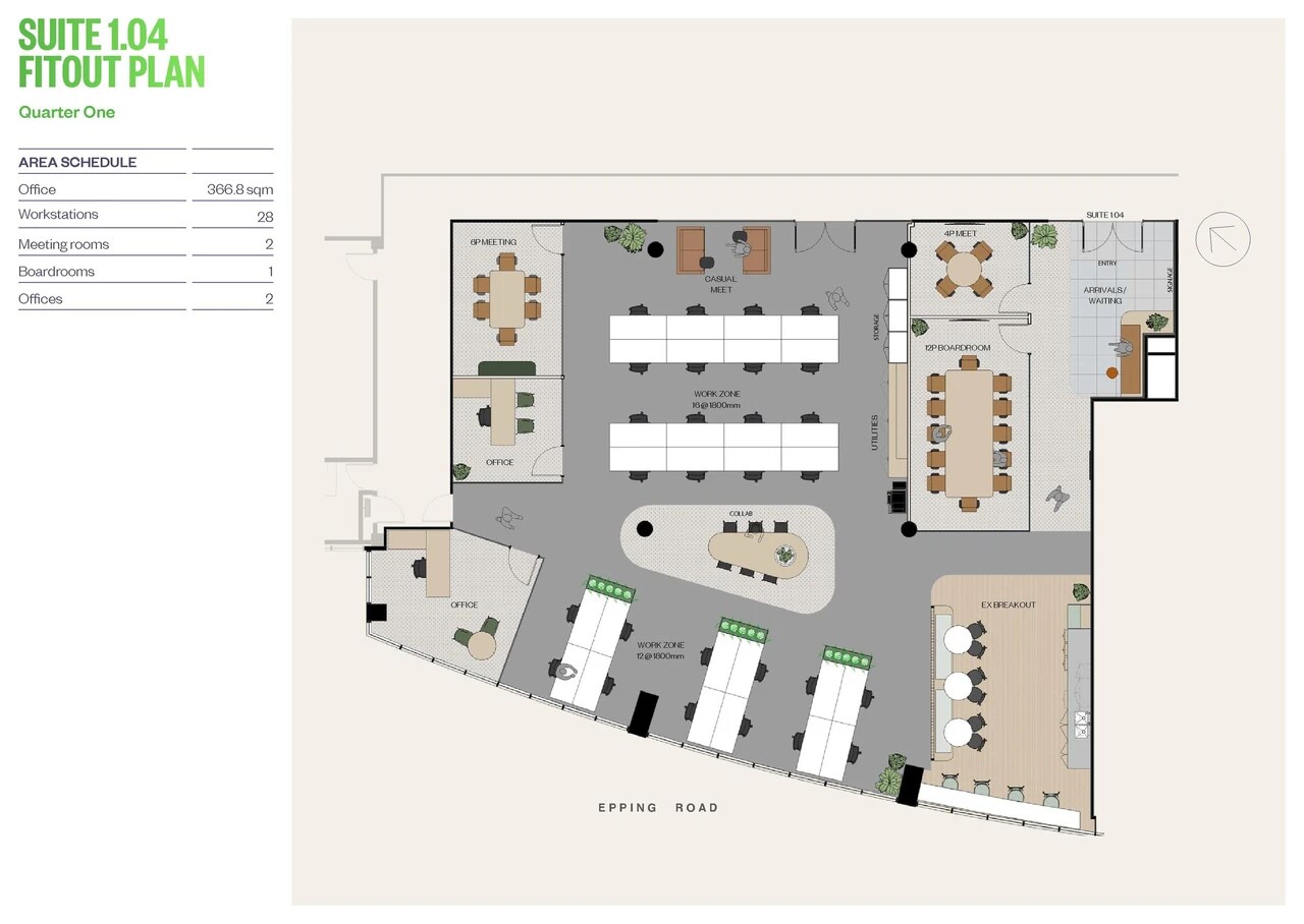 1 Epping Rd, NORTH RYDE en alquiler Plano de la planta- Imagen 1 de 1