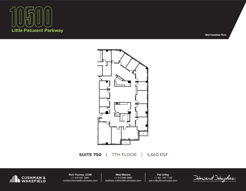 10480 Little Patuxent Pky, Columbia, MD en alquiler Plano de la planta- Imagen 1 de 2