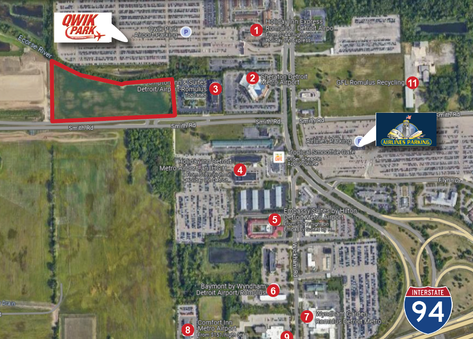 12.88 Acres Smith Road, Romulus, MI en venta Foto principal- Imagen 1 de 2